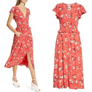 Rebecca Taylor Daniella Floral Silk Dress L NWT